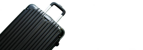 istock Black travel suitcase isolated on white background,Black suitcase isolated white background 1500071481