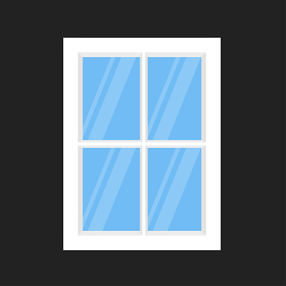 realistic cartoon windows set vector design