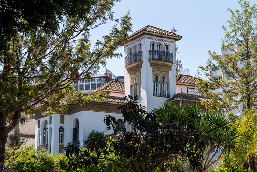 Old villa built in the colonial period in downtown Tangier, Morocco