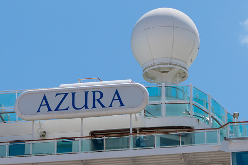 Valletta, Malta, 4th May 2023. P&O Azura cruise ship in the port of Malta