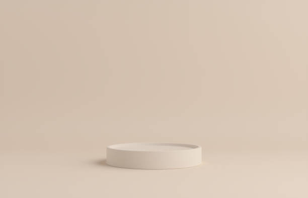 istock Product Podium - Beige Podium, Beige Background. 3D Illustration 1500084630