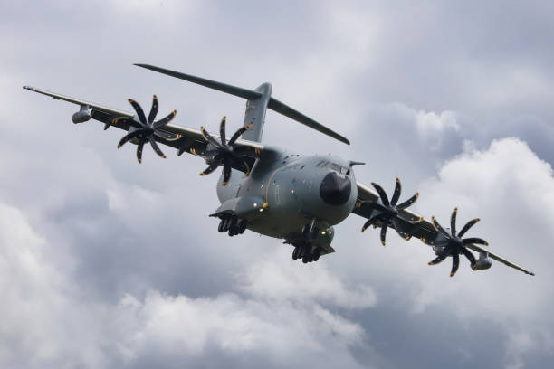 NATO DAYS,Ostrava Czech Republic 17 September 2022 - German Air Force Luftwaffe Airbus A400M military transporter
