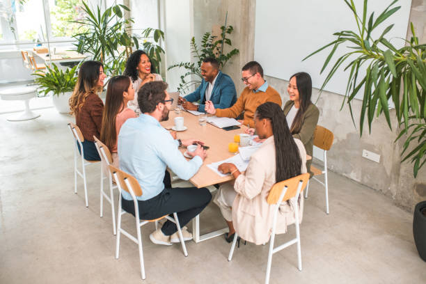 istock Dynamic Business Meeting: Multicultural Team in Action 1500092207