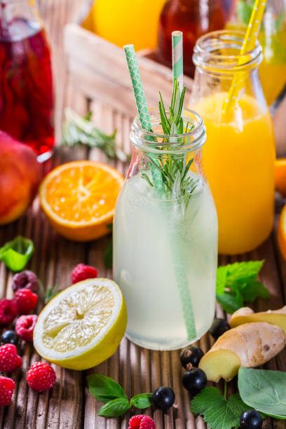 istock Preparing refreshing summer drinks and lemonade with fruits and berries 1500093492