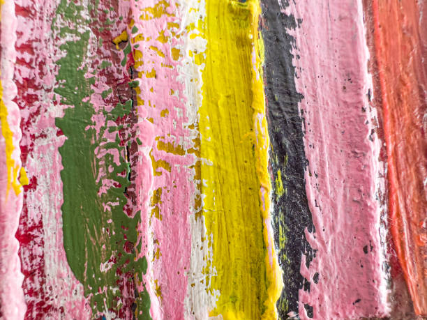 istock Colorful abstract pattern of oil paint 1500100358