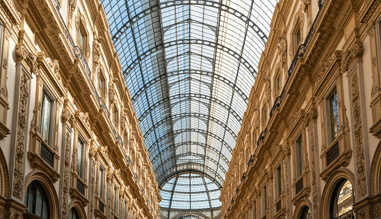 Milan, Lombardy, Italy: Gallery for Vittorio Emanuele II (last italian king)