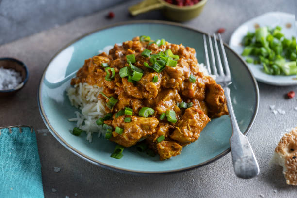 istock Chicken in curry sauce served in bowl 1500112582