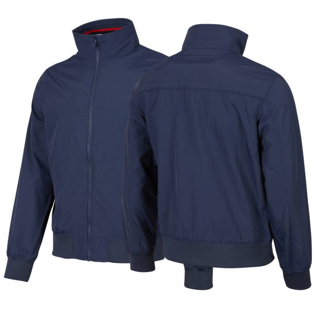istock Jacket with long sleeves front and back Cut out, isolated white background with clipping path 1500117234