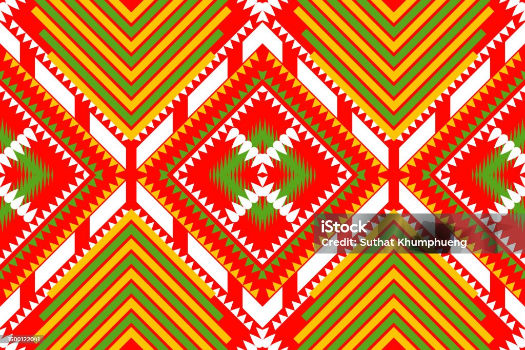 Siga Pattern Design Seamless Design Pattern Traditional Geometric Zigzag Stock Illustration ...