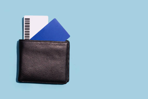 istock Black wallet with money cards 1500125642