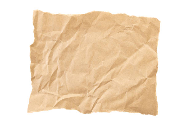 istock Brown Cardboard paper piece isolated on white background 1500142130