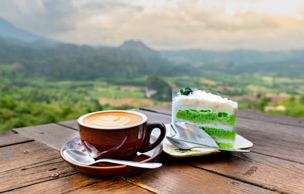 istock Latte coffee , coffee time with Natural view 1500146112