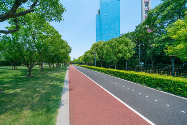 istock Sunny weather and the runway across the park 1500159042