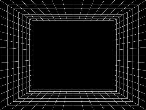 three dimensional cube grid frame design background
