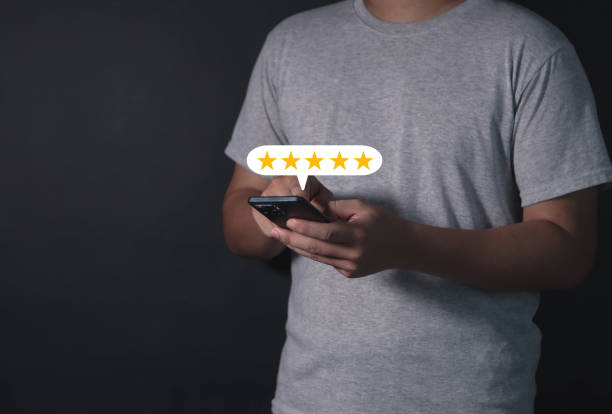 istock Customers show satisfaction with 5 stars. 1500171430