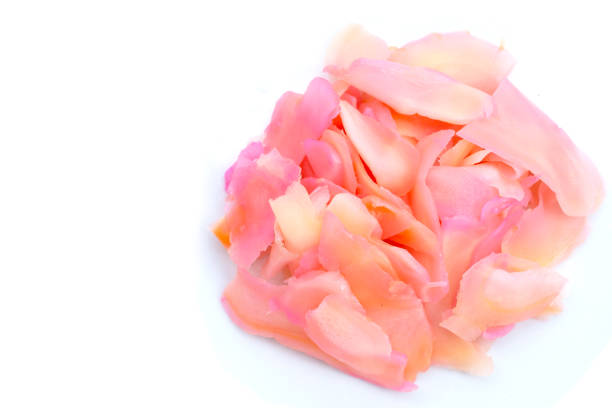 istock Sushi ginger, Sliced pink pickled young ginger 1500172358