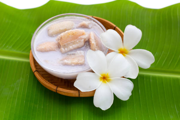 istock Banana in coconut milk. Thai dessert 1500181021