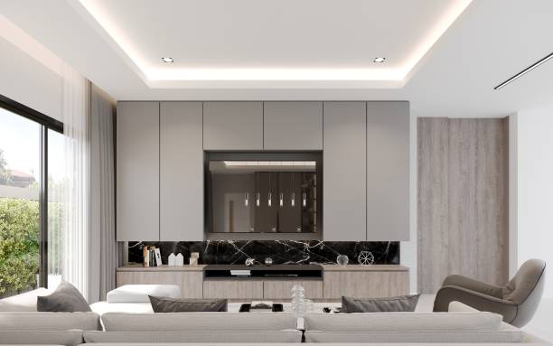 istock cozy  living room  interior design, 3d rendering 1500196341