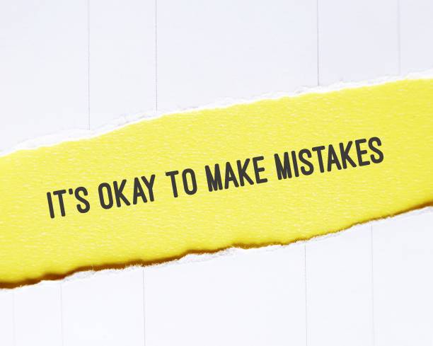 istock On white background, yellow torn paper with text written - It's Okay to Make Mistakes - concept of positive self worth, seeing mistakes as part of  learning process of life, not mean the end of the world 1500204791