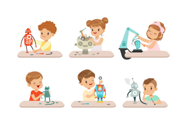 Child Inventing 1,100+ Child Inventing Stock Illustrations, Royalty-Free Vector ...
