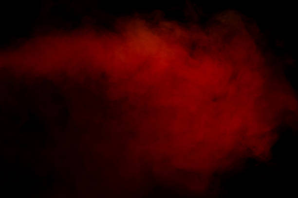 istock Orange and red steam on a black background. 1500211147