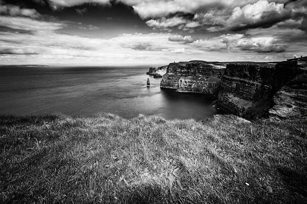 Cliffs of Moher, Ireland, Black and White