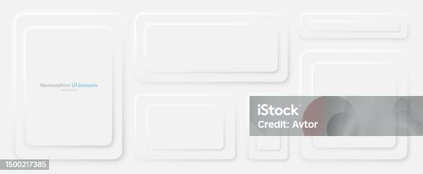 Simple Rectangular Rounded Banner A Set Of Rectangular Banners With Rounded Edges On A White Background ...