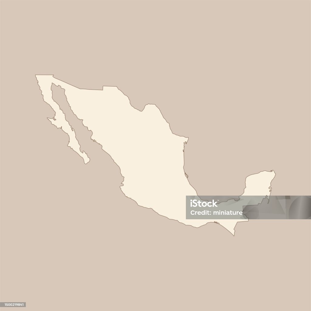 Mexico Abstract Map Mexico Map Stock Illustration - Download Image Now - Abstract, Art ...