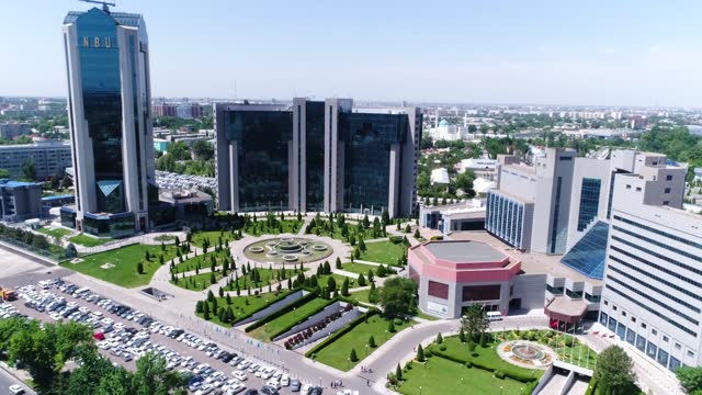Panorama of the Business Center in Center of Tashkent City