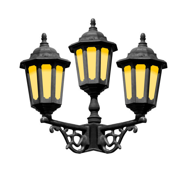 istock Mock up vintage lamp isolated on white background with clipping path 1500223597