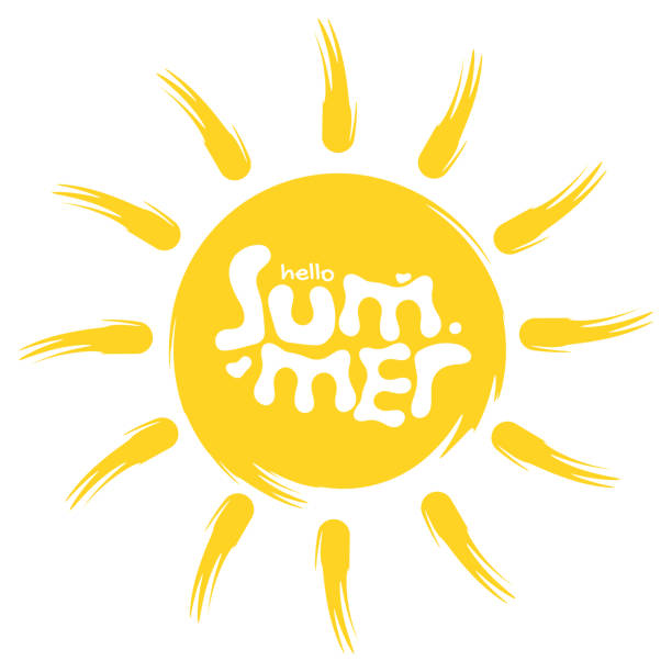 istock Lettering composition of Summer and abstract shape. Summer lettering. Vector Stock illustration 1500225545