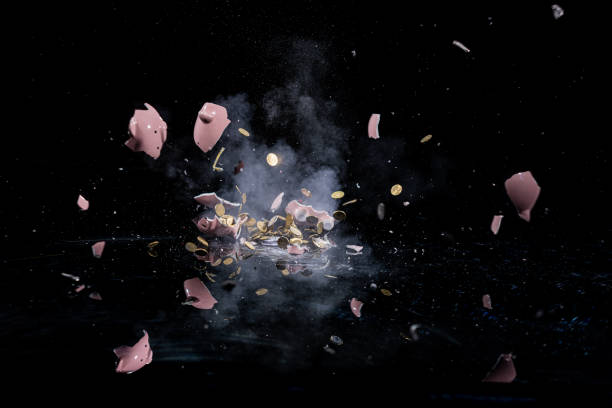 Free Stock Photo of Hearts exploding from a glass jar on dark ...
