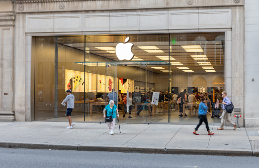 Philadelphia, Pennsylvania - October 01, 2019: Apple Store in Philadelphia, Pennsylvania