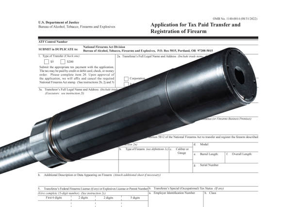 istock Silencer and the public domain form required to own one 1500241577