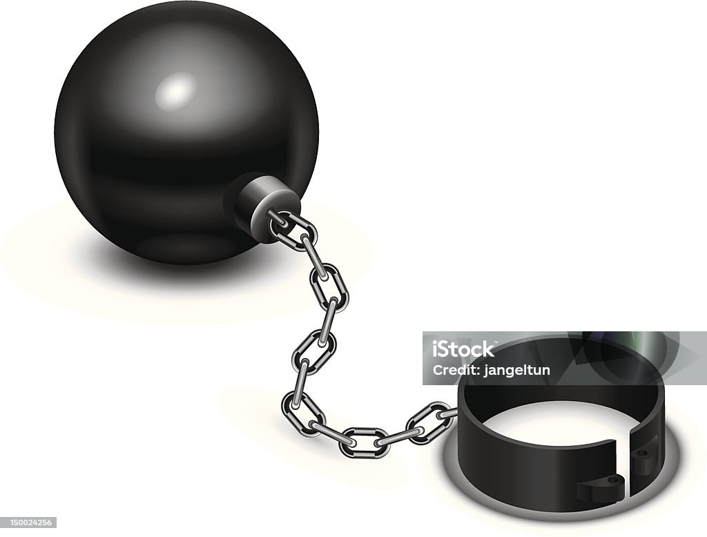 Sign Ball Chain Ball And Chain Stock Illustration - Download Image Now - Ball and Chain ...