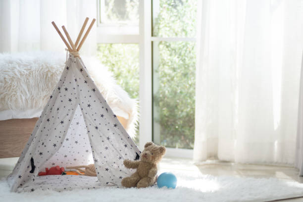 istock Bedroom with a dog house 1500243816