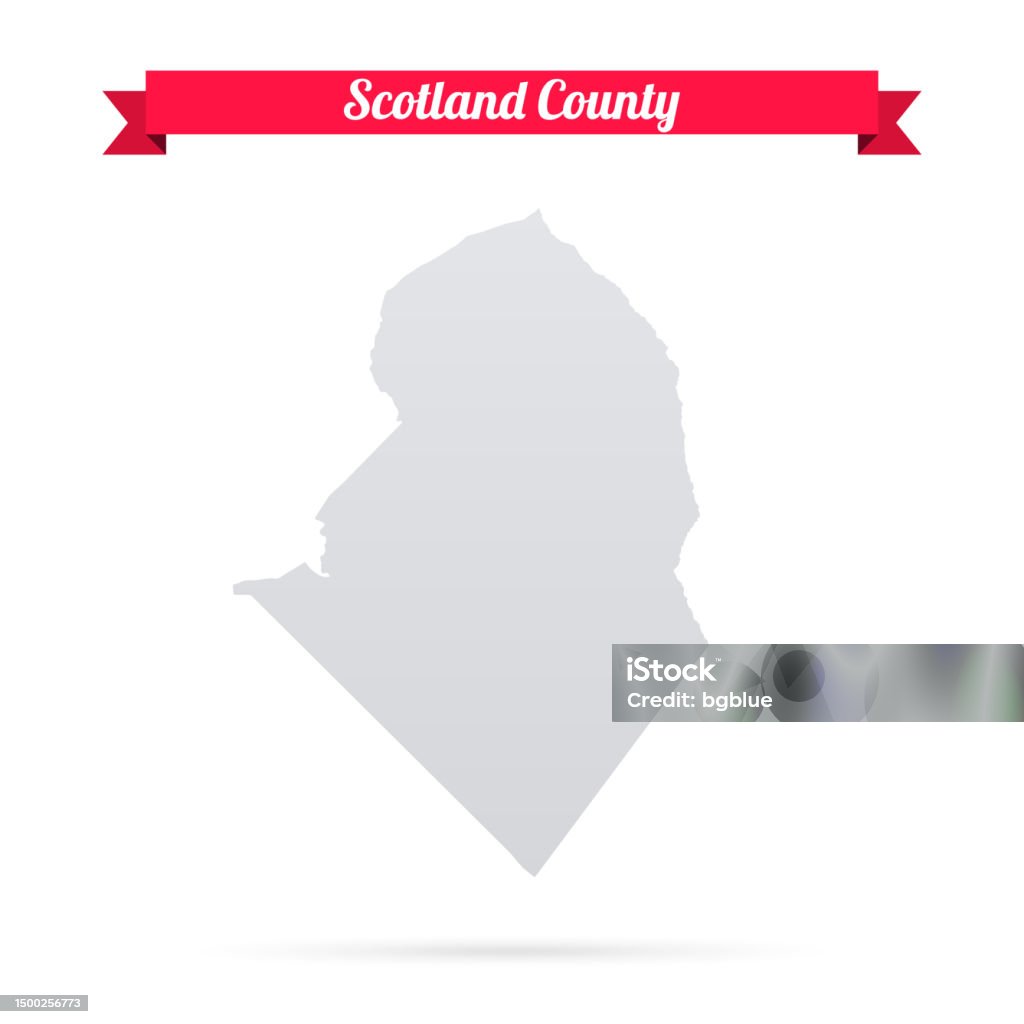 ノースカロライナ州スコットランド郡白い背景に赤いバナーの地図 アイコンのベクターアート素材や画像を多数ご用意 アイコン, アメリカ