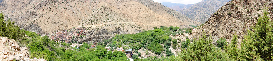 Ourika Valley near Setti Fatma at Al Haouz Province in Atlas Mountains, Morocco