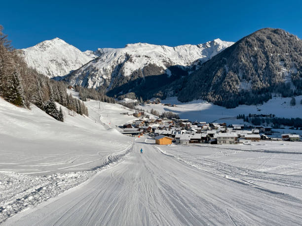 istock View of snow covered small town 1500275827