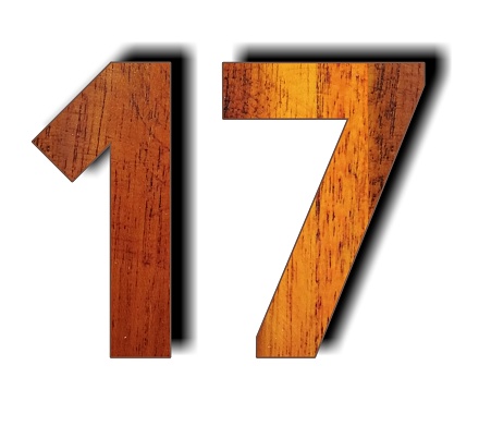 Wooden number 01234 on white background.