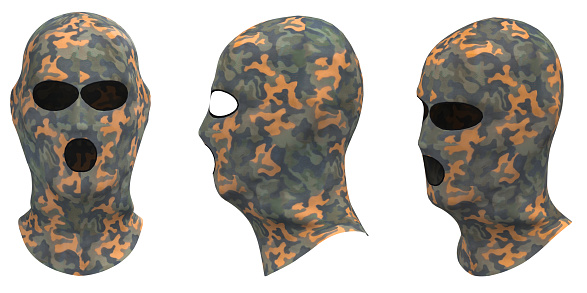 Bandit mask. Terrorist Mask. Camouflage Mast with eye holes