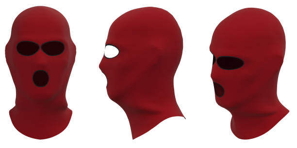 Bandit mask. Terrorist Mask. Red Mast with eye holes