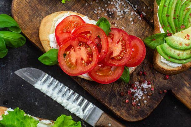 istock Sandwiches with tomato, avocado and cucumber 1500288465