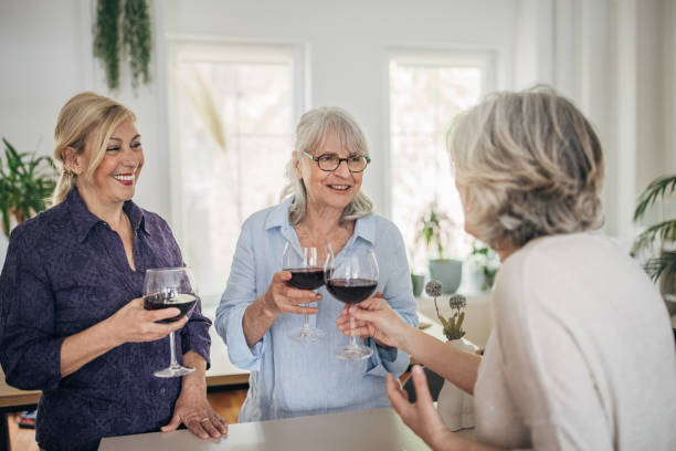 istock Female friends enjoying wine 1500289250