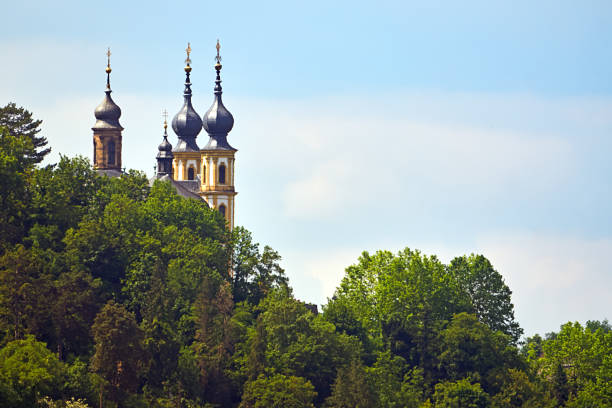 Towers of the Käppele in Wuerzburg, Bavaria.