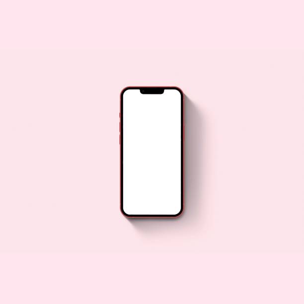 istock 3D rendering of a mobile phone with a white screen on a white background 1500300769