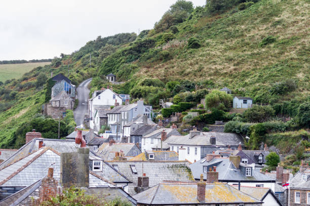 istock Panoramic View of Port Isaac in Cornwall (England). 1500318726