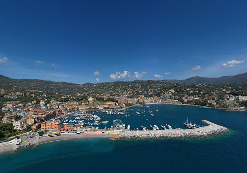 Santa Margherita Ligure Genoa Italy Aerial view