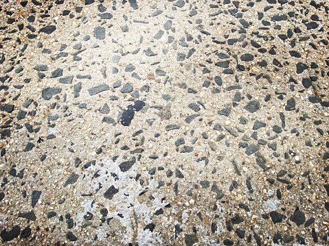 Pebbled Concrete Sidewalk