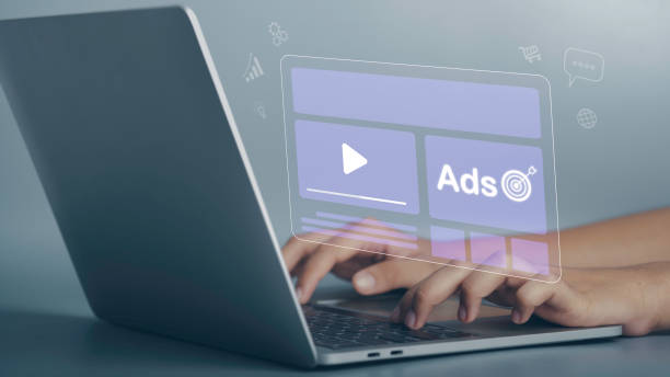 istock Target advertising online to success concept. programmatic Ad in feed on screen. Optimize advertisement target click through rate and conversion. Dashboard digital marketing strategy analysis. 1500325352